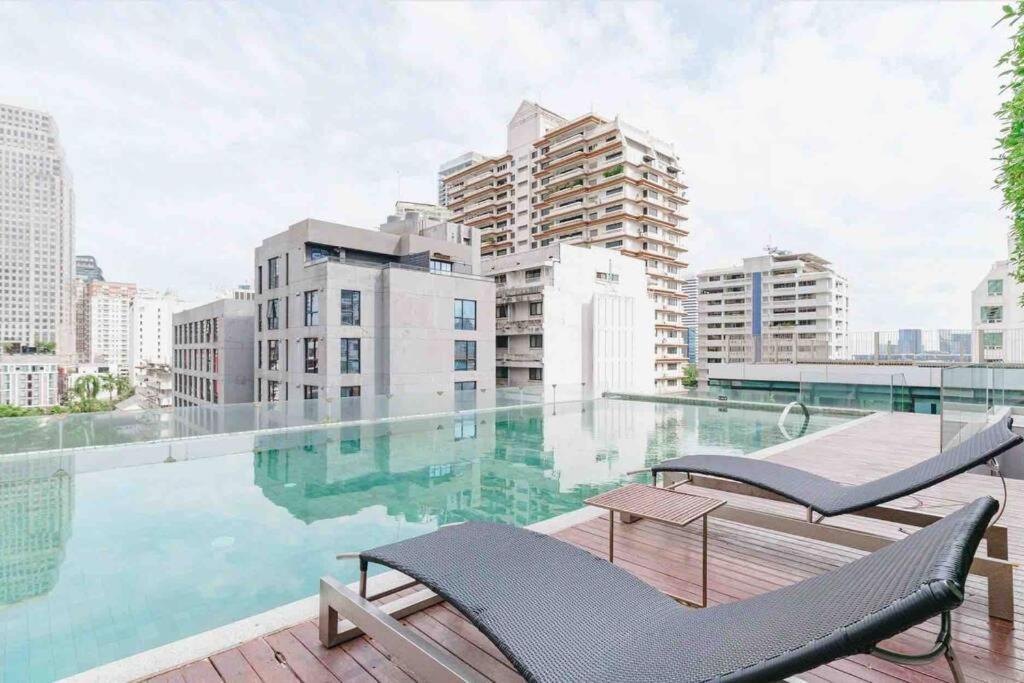 Stylish 1 Bedroom, Nice Pool,Bts Asok, Sukhumvit Bangkok Zewnętrze zdjęcie