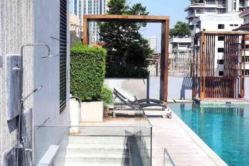 Stylish 1 Bedroom, Nice Pool,Bts Asok, Sukhumvit Bangkok Zewnętrze zdjęcie