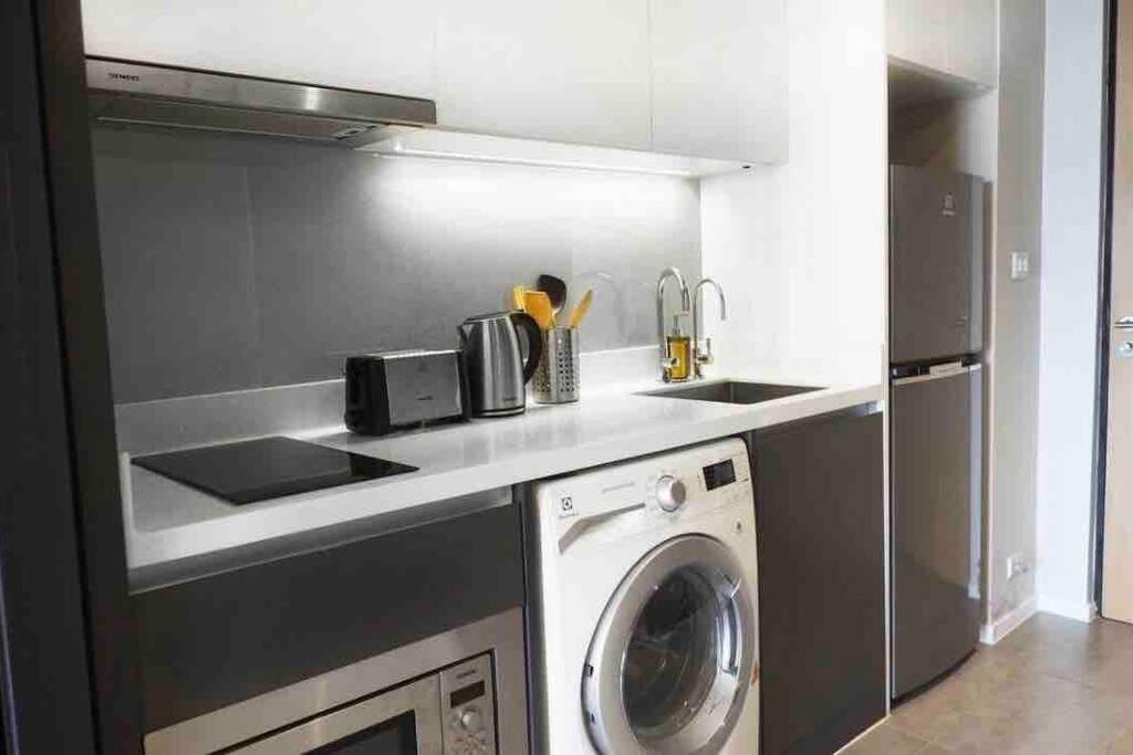 Stylish 1 Bedroom, Nice Pool,Bts Asok, Sukhumvit Bangkok Zewnętrze zdjęcie